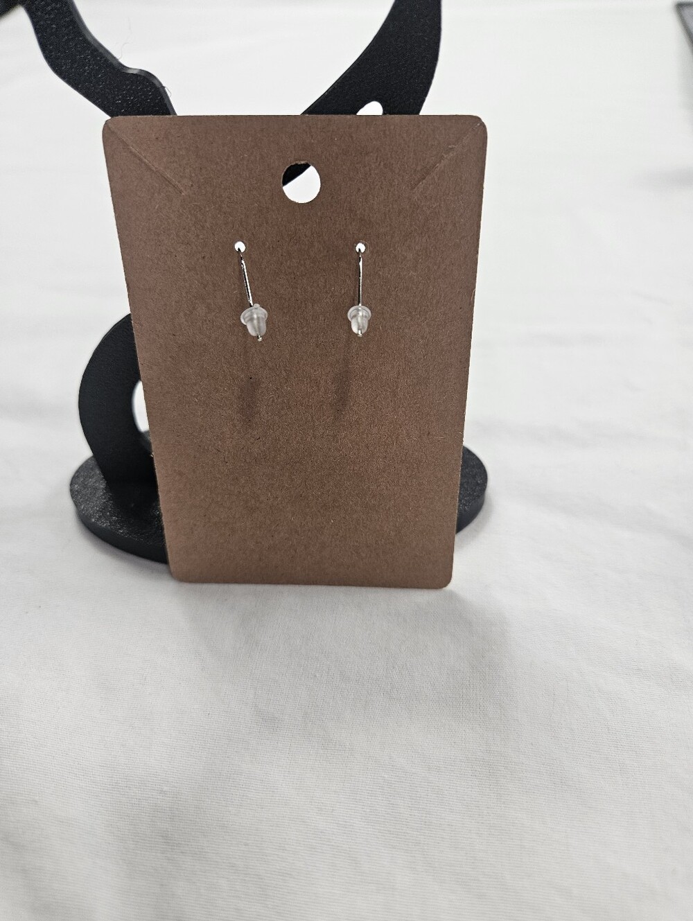 White Ghost Dangle Earrings - Picture 3 of 3